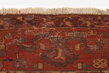 A variant of a 'Medallion' Ushak carpet fragment, West Anatolia, c. 260 x 285, late 16th century.