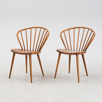 A set of five stained oak 'Miss Holly' chairs by Jonas Lindvall for Stolab, dated 2019.