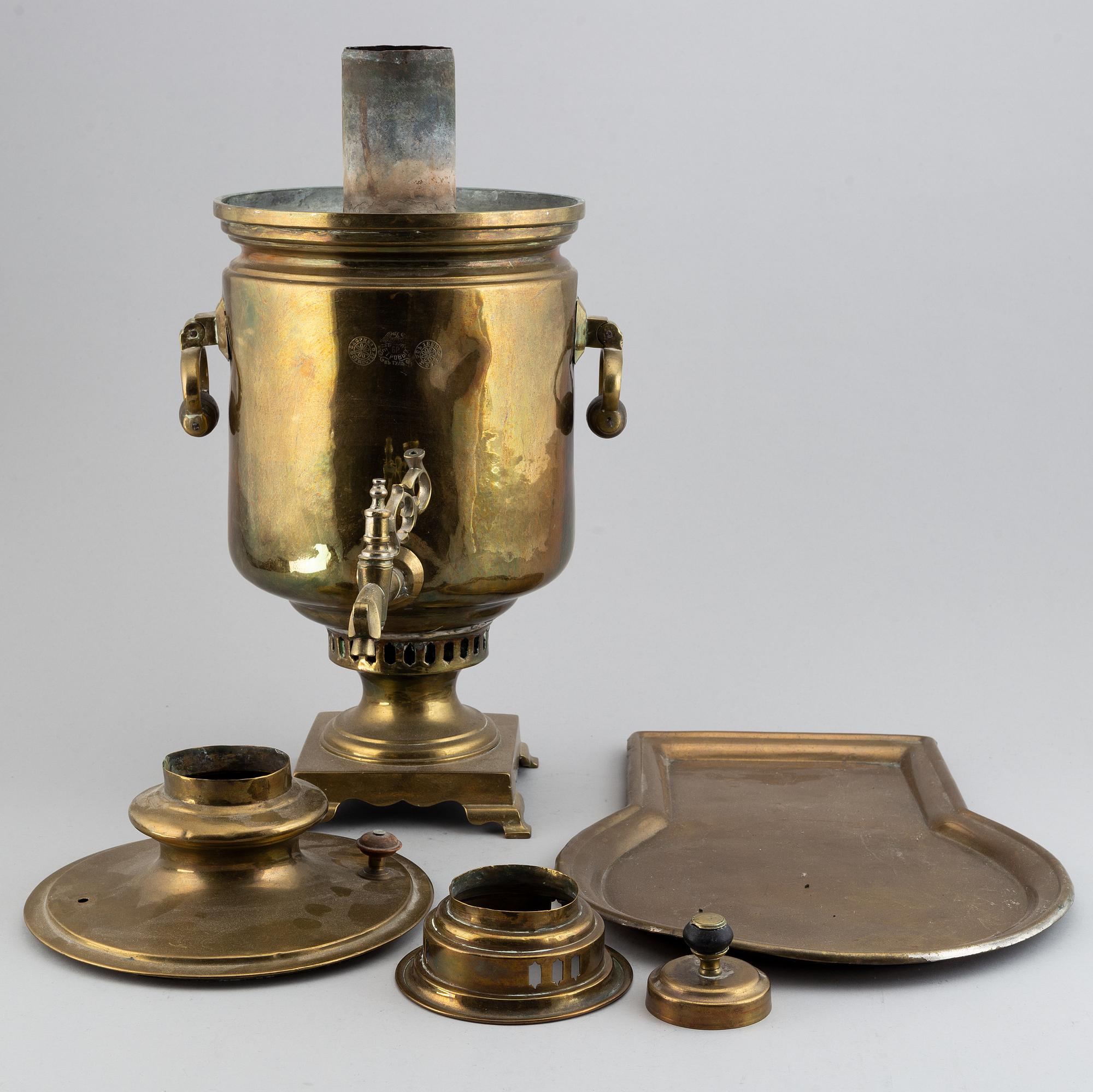 A brass samovar, Russia, ca 1900's.