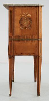 A Gustavian late 18th Century secretaire attributed to Niklas Korp.