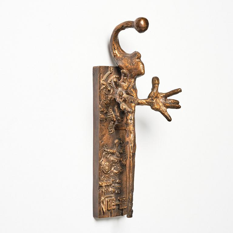 Bror Marklund, Sculpture/handle with a jester.