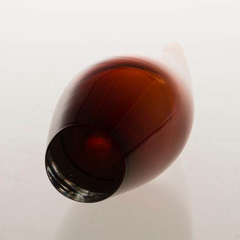 TAPIO WIRKKALA, A Kalanrakko Glass Vase 3299, signed Tapio Wirkkala Iittala.
