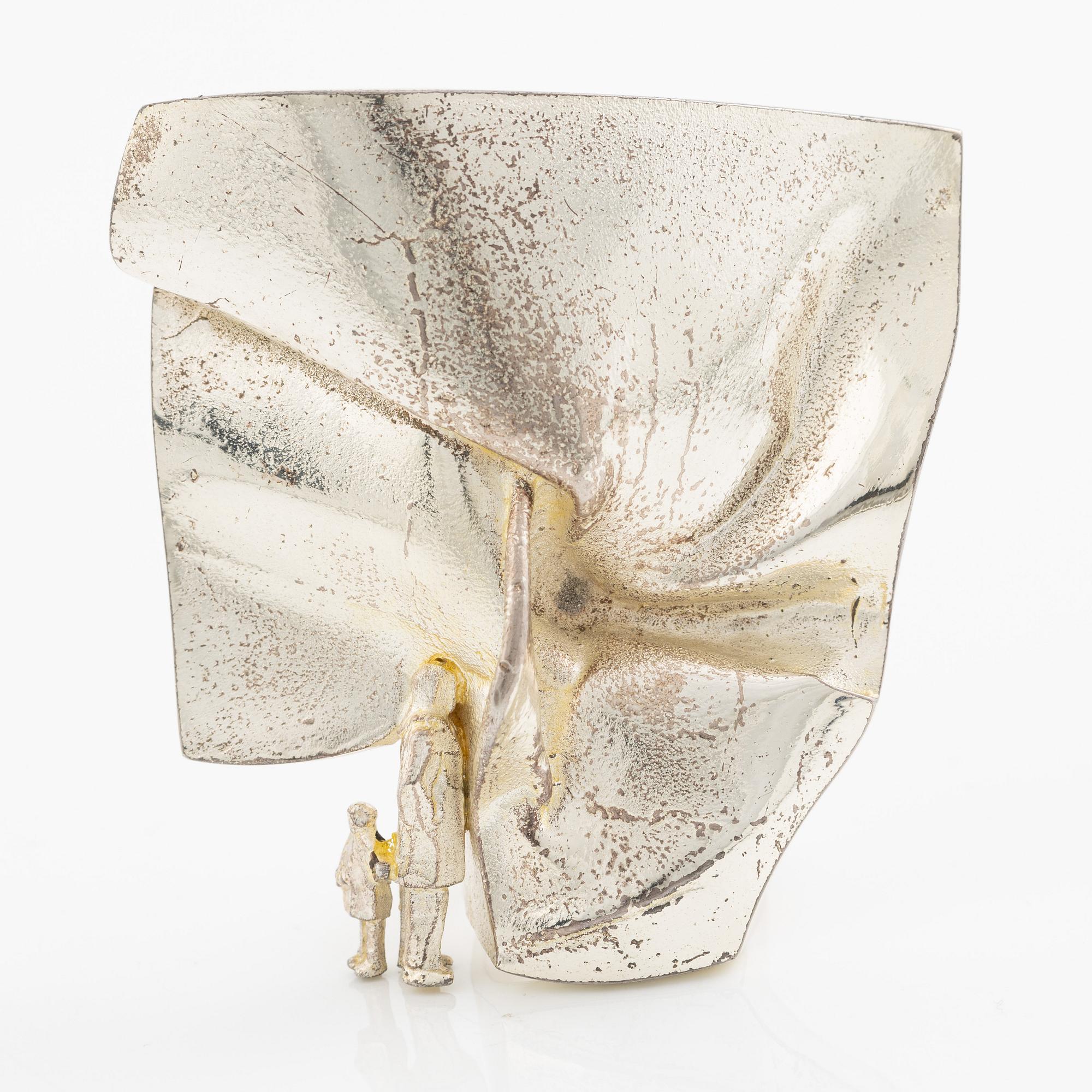 Björn Weckström, ring "Object from Vorga", sterling silver, Finland 1970. For Lapponia.