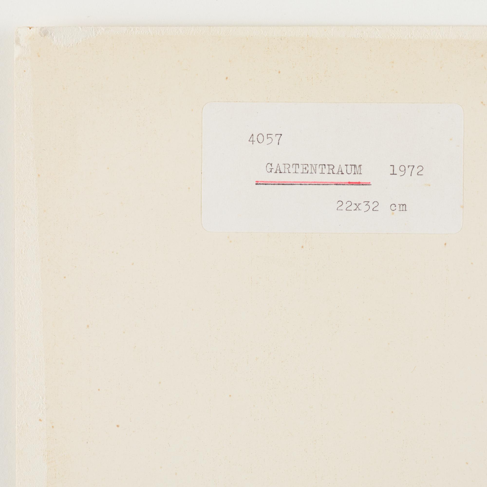 NELL WALDEN, mixed media on print.