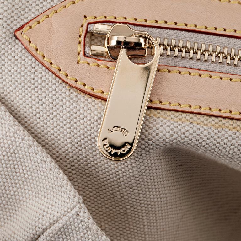 LOUIS VUITTON, a beige cotton canvas shoulder bag, "That's Love Canvas Tote GM", limited edition 2007.