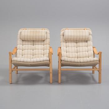 FÅTÖLJER, ett par,  "Junker", Bror Boije, Dux, 1900-talets slut.