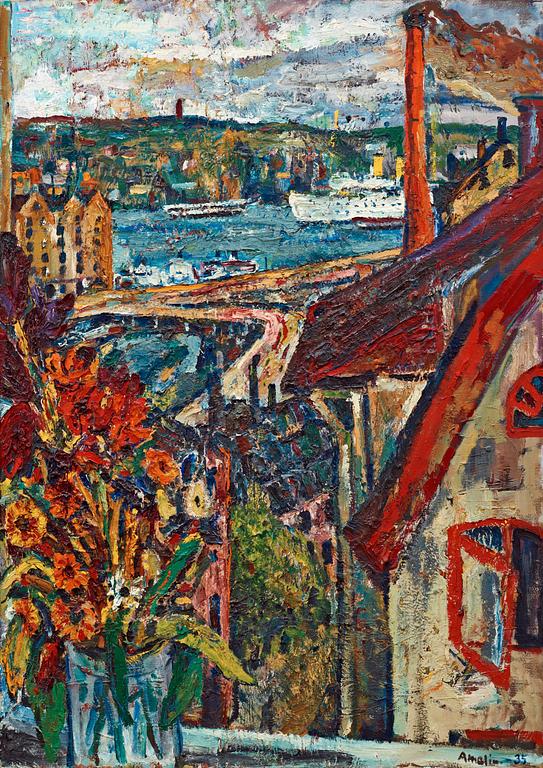 Albin Amelin, "Utsikt ifrån ateljén" (View from the studio).