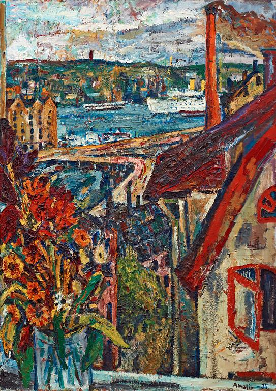 Albin Amelin, "Utsikt ifrån ateljén" (View from the studio).