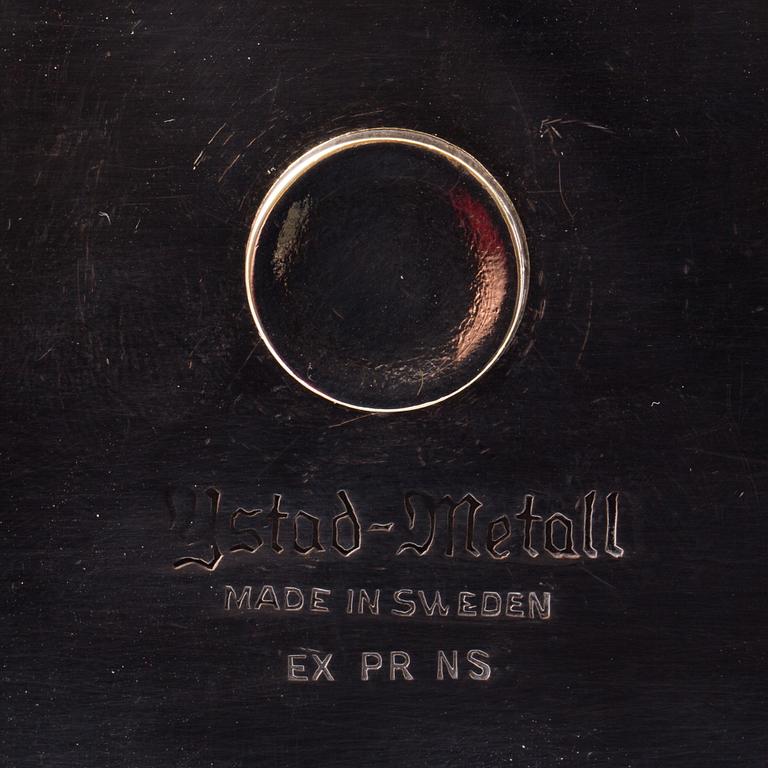 LJUSSTAKE, nysilver, Ystad Metall.