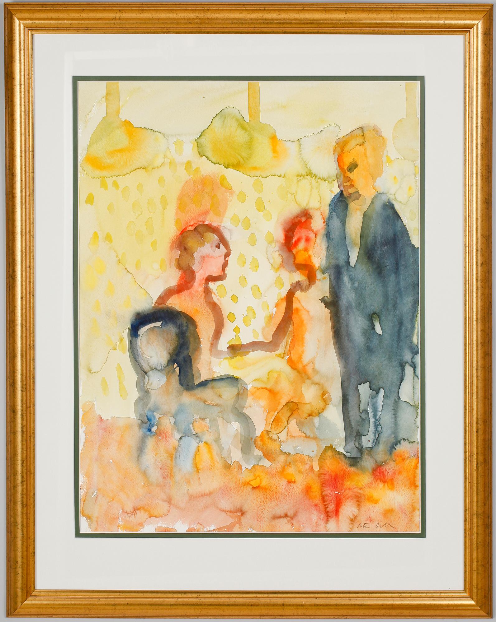 PETER DAHL, akvarell, signerad.