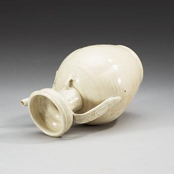 A pale celadon glazed ewer, Yuan dynasty (1271-1368).