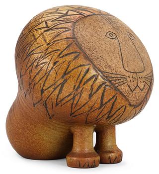 A Lisa Larson stoneware lion, Gustavsberg.