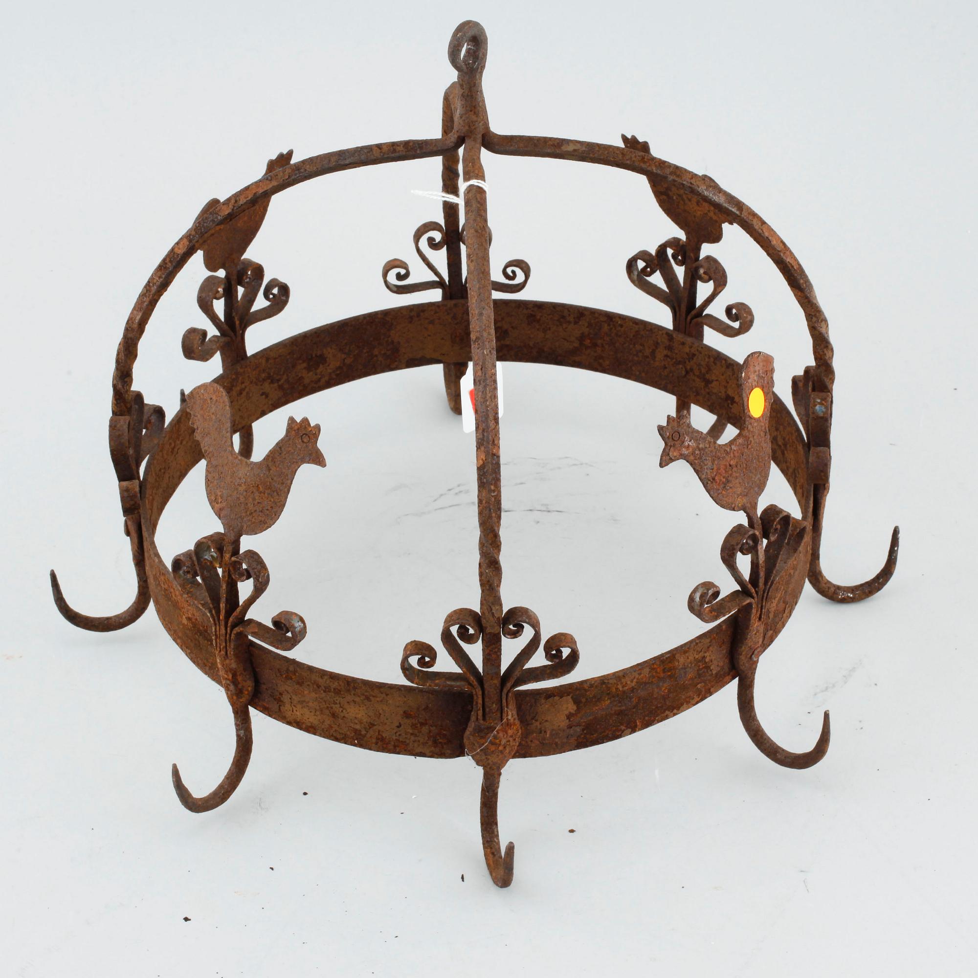 A meat hook in wrought iron, 18th / 19th century.