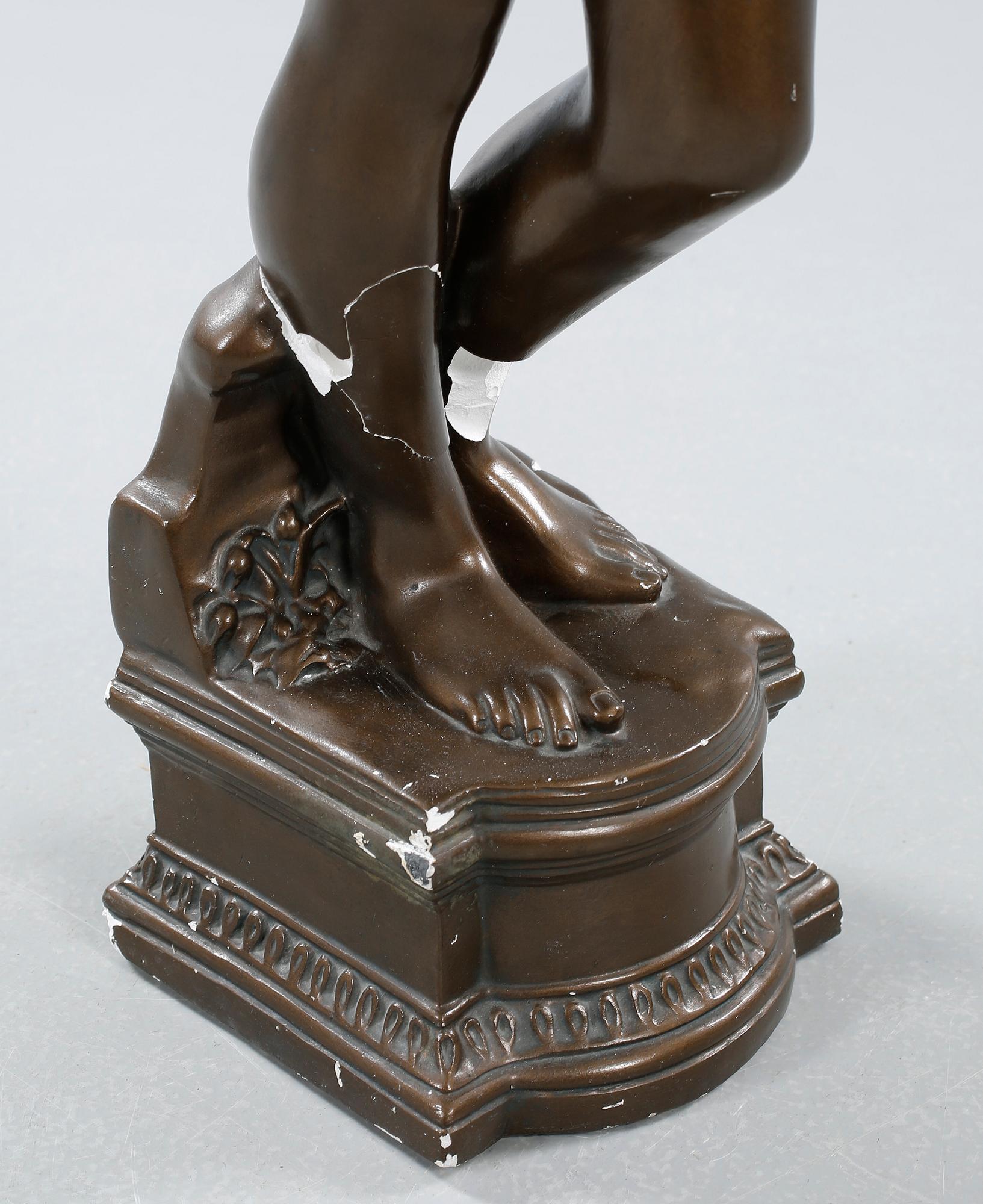 SKULPTUR, glaserad gips, efter Per Hasselberg, G. Bernardi Konstgjuteri, Göteborg, 1900-tal.