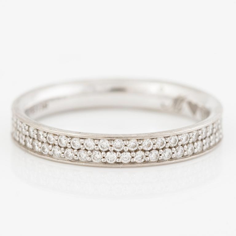 Georg Jensen, ring "Magic" full eternity band 18K white gold with brilliant-cut diamonds.