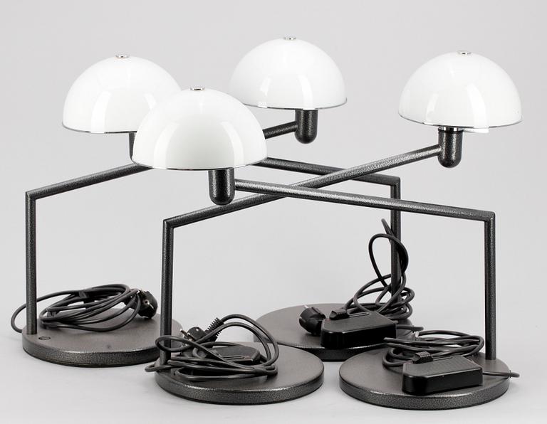 BORDSLAMPOR, 4st, Zero, Sverige 1900/2000-tal.