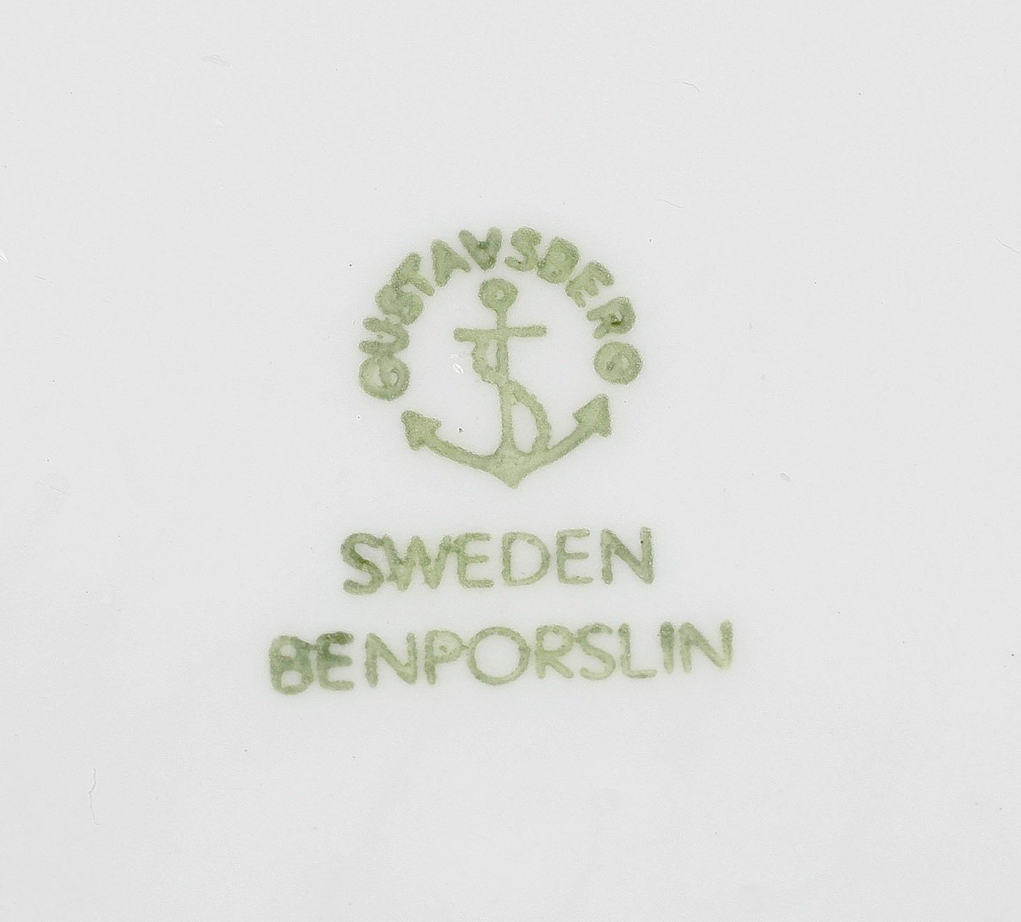 KAFFE samt MATSERVIS, 69 delar, porslin, "Blå blom", Gustavsberg, 1900-tal.