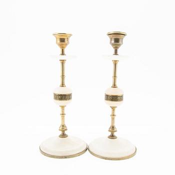 Candelabras, a pair, second half of the 20th century.