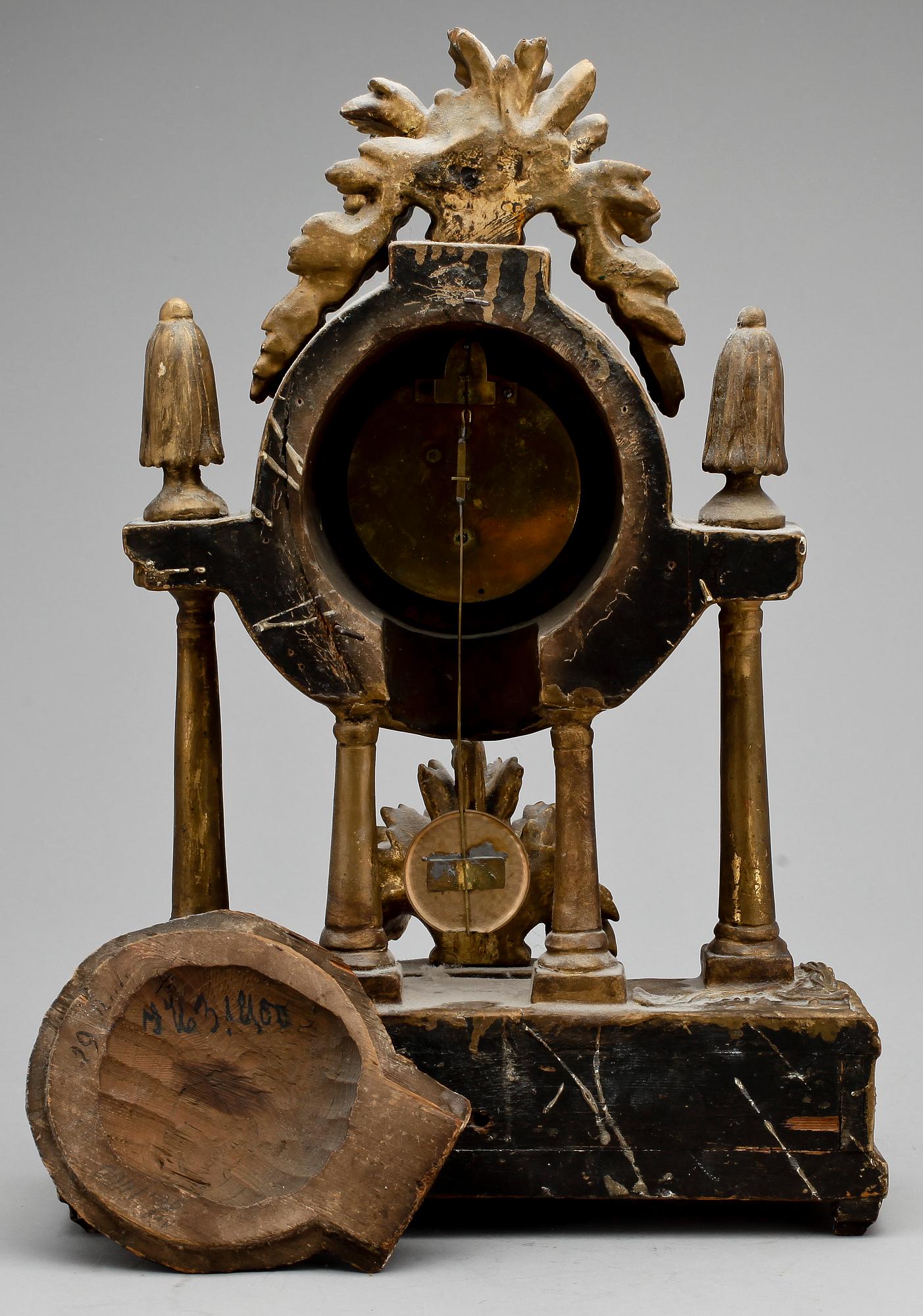 BORDSPENDYL, gustaviansk, sent 1700-tal-1800-talets början.