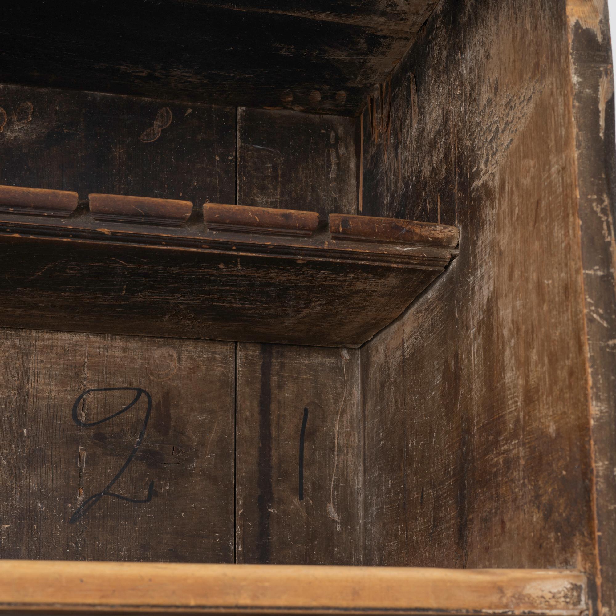 A painted cabinet, Värmland, dated 1847.