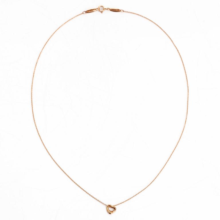 Tiffany & Co, Elsa Peretti, kaulakoru, "Open Heart", 18K ruusukultaa.