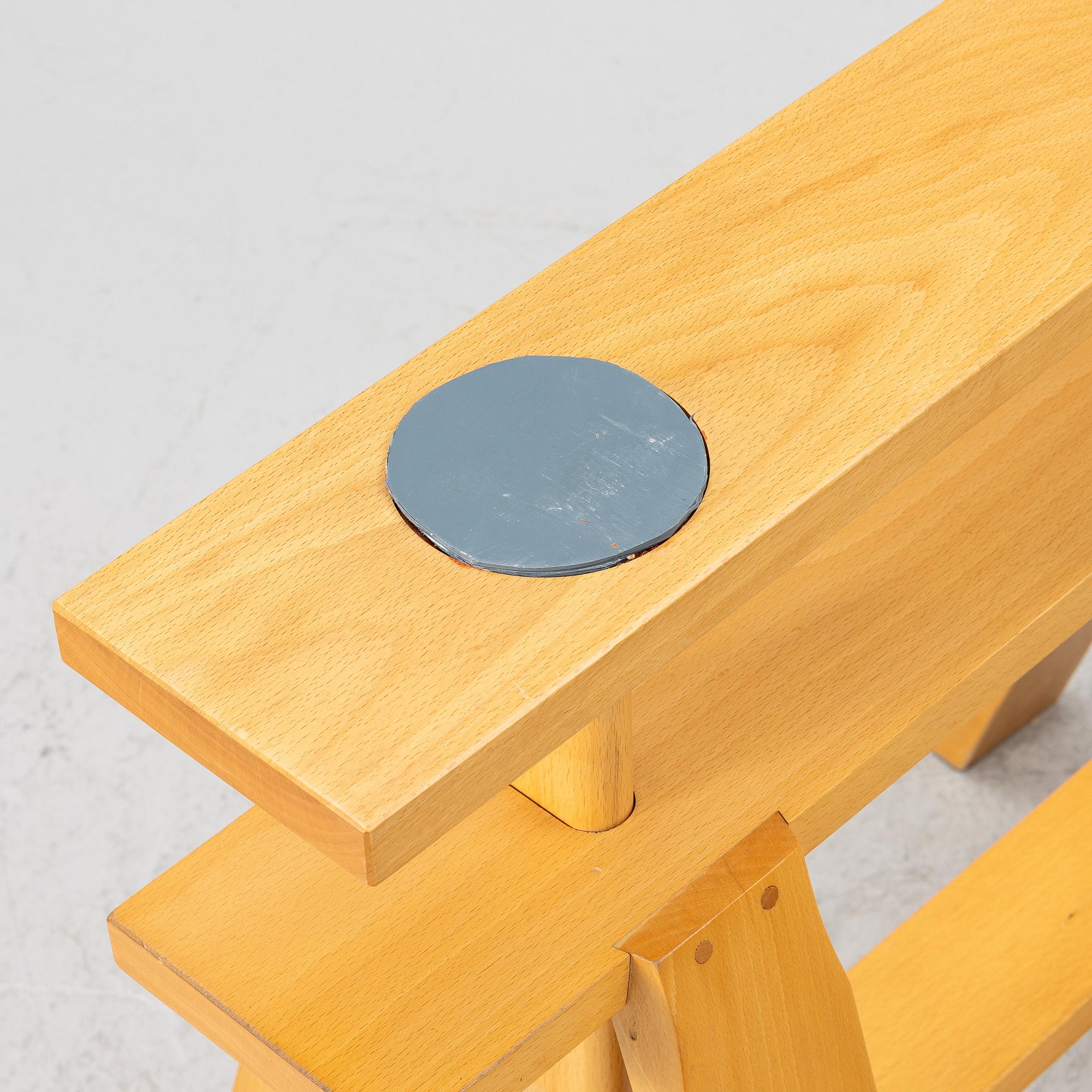 Achille Castiglioni, a table, "Leonardo", Zanotta, Italy, designed in 1969.