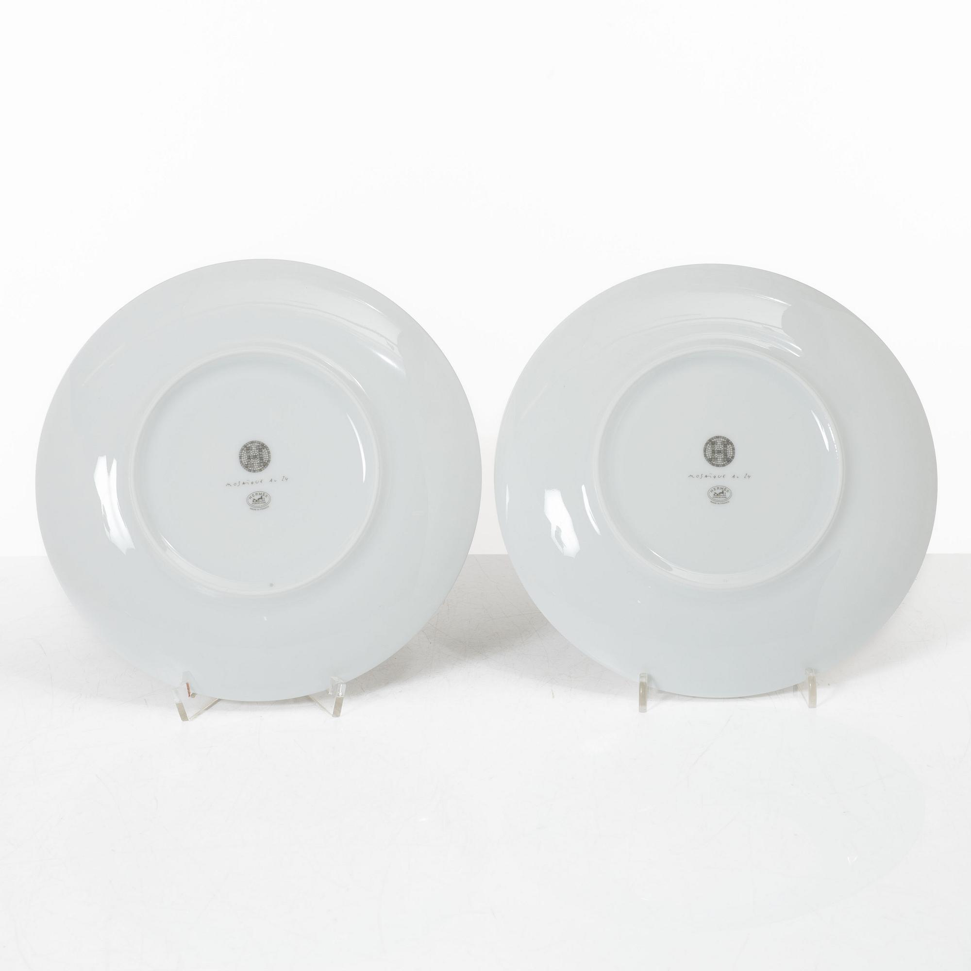 Hermès, plates, 4 pcs, "Mosaic in 24".