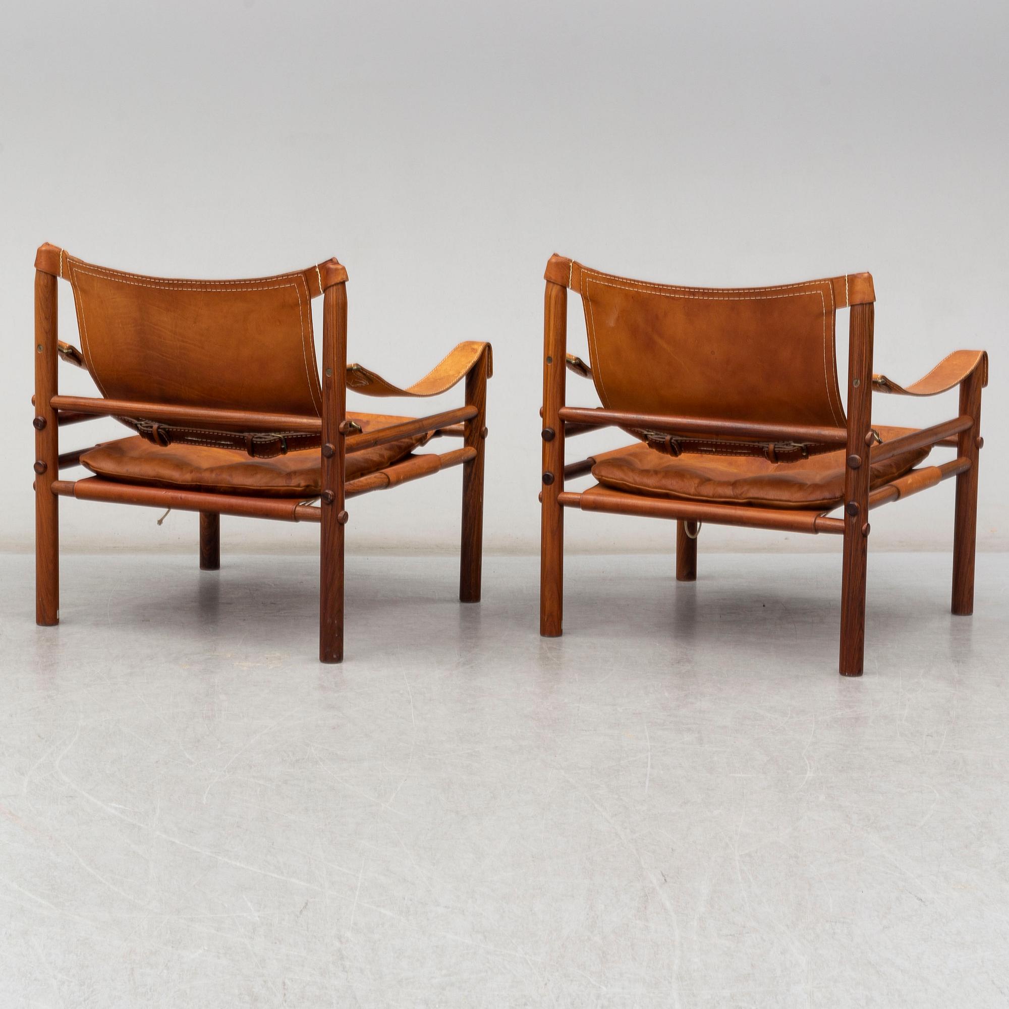 A air of Sirocco" arm chairs by Arne Norell, 1960s/1970s.