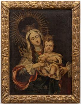 Spanish school, 16th/17th century, The Madonna and Child.