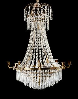 LJUSKRONA, empirestil, 1800-tal. H 85.