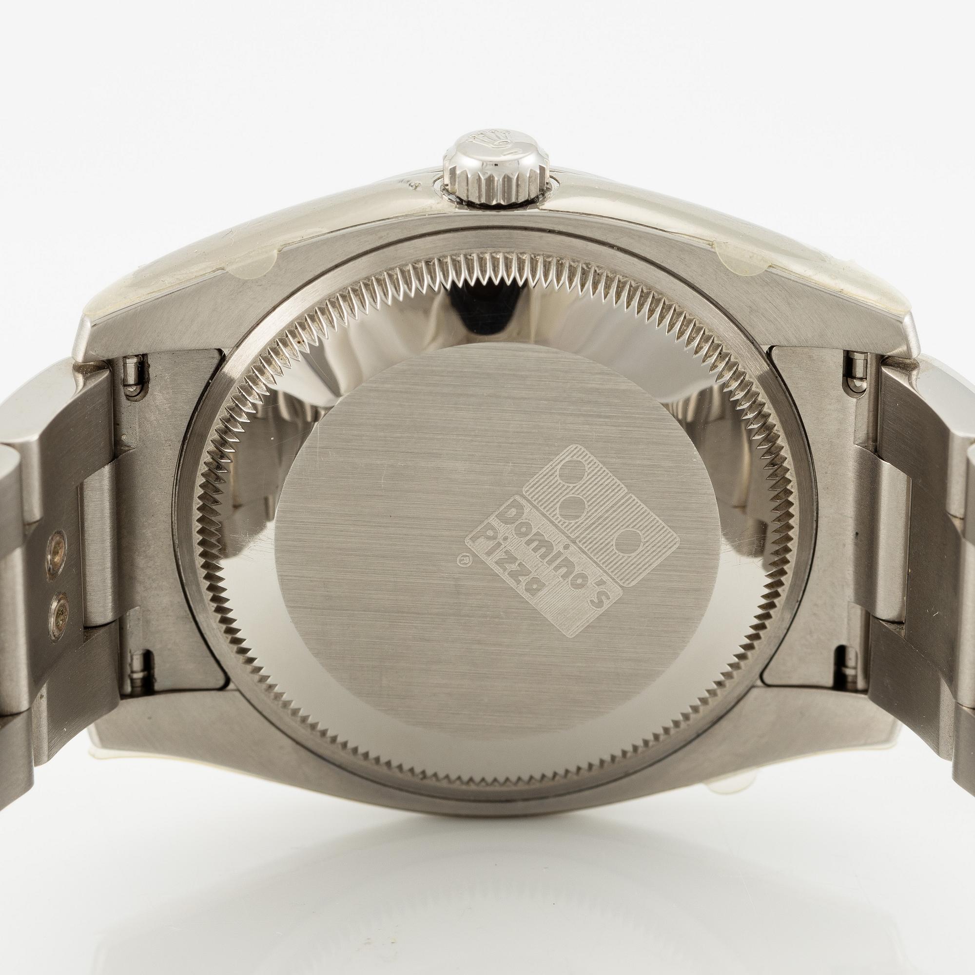 Rolex, Air-King, "Domino Pizza", wristwatch, 34 mm.