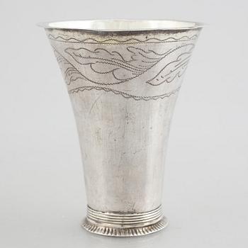 A Swedish Silver Beaker, mark of Nils Tornberg, Linköping 1797.