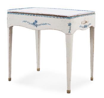 A North European 18th century faience tea table.