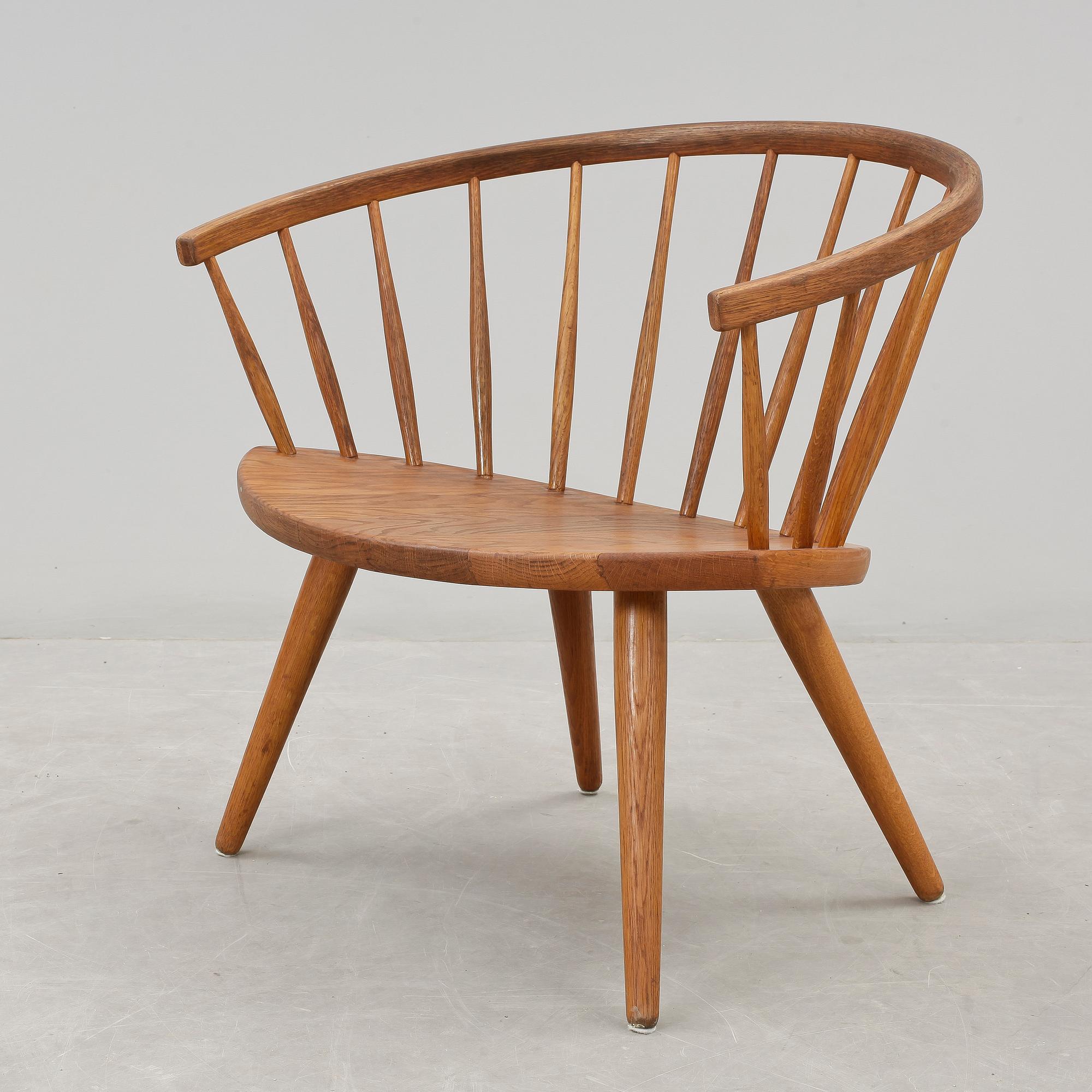 KARMSTOL, "Arka" Yngve Ekström. Modellen formgiven 1955.