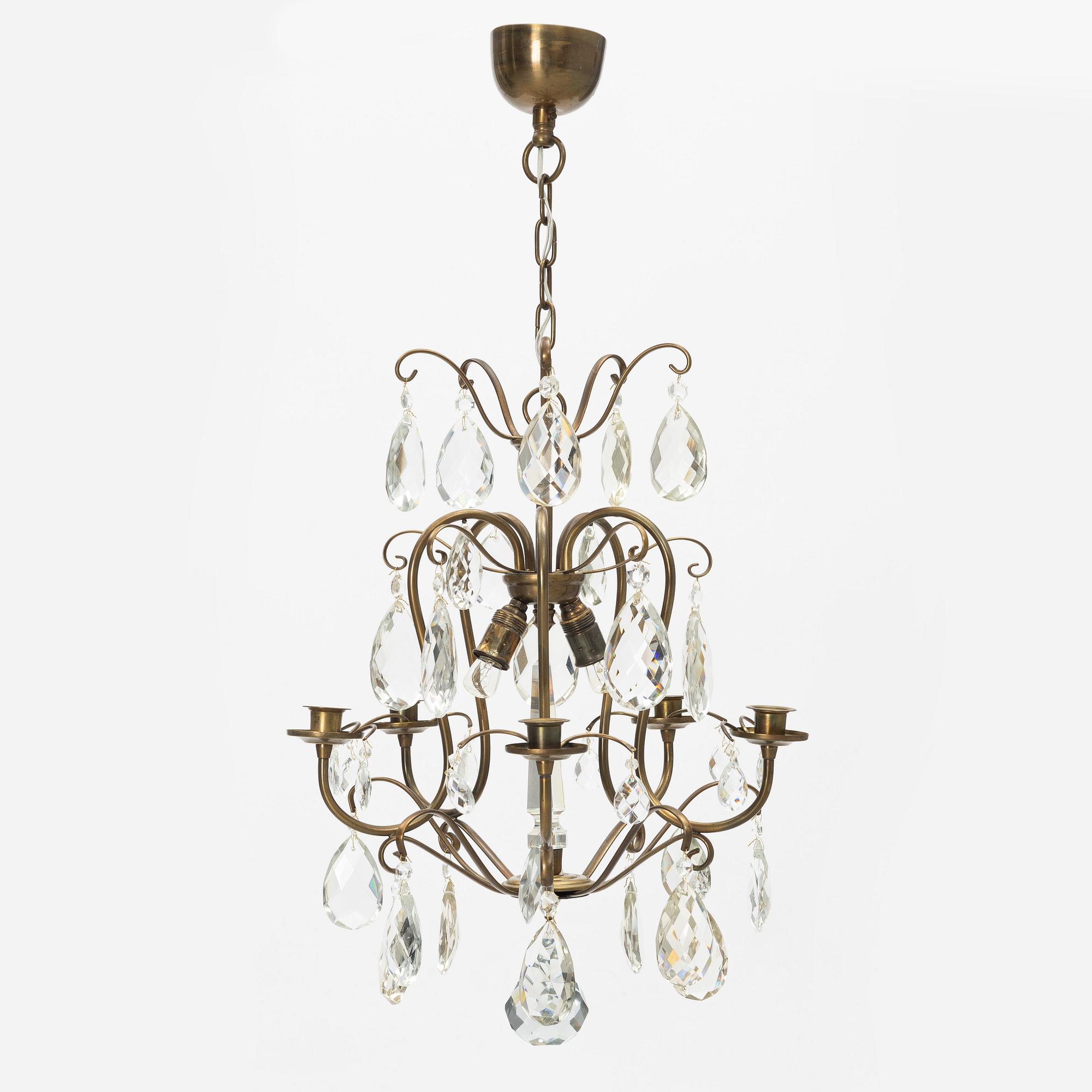 Ljuskrona, rokokostil, 1900-tal.