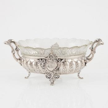 Gustaf Möllenborg, jardinjär, silver, Stockholm, 1890.