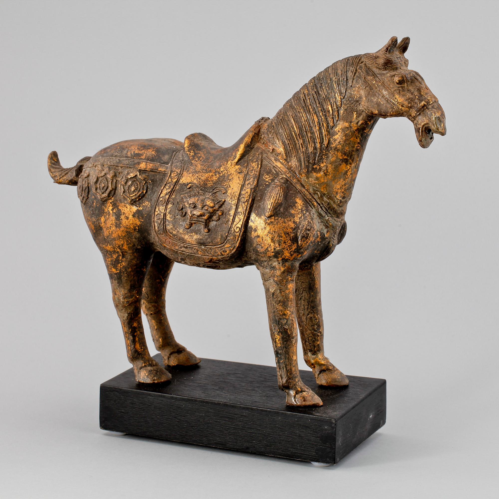 FIGURIN, gjutjärn, Tang-stil,  1900/2000-tal.