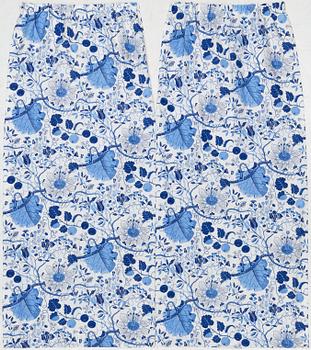 Josef Frank, a pair of 'La Plata' curtains, Svenskt Tenn.