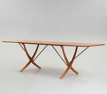 Hans J. Wegner, a teak and beech dinner table by Andreas Tuck, Denmark 1950-60's.