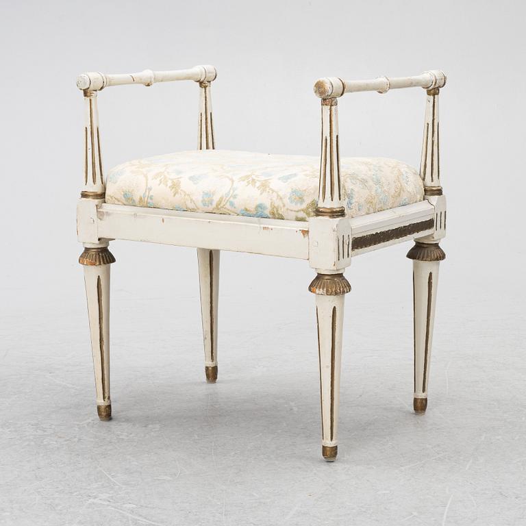 A late-Gustaivan stool, Swedn, around 1800.