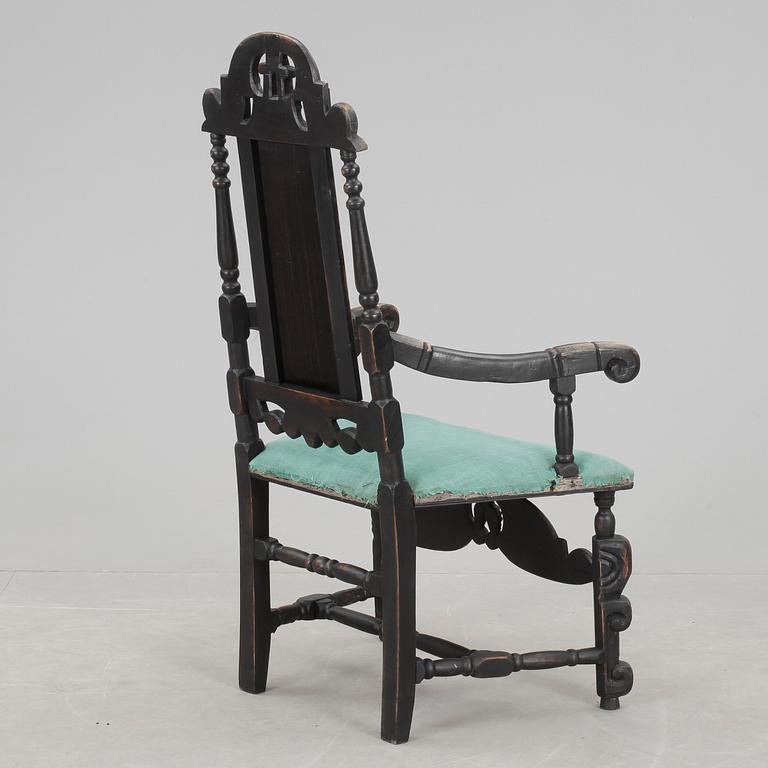 KARMSTOL, barock, 1700-tal.