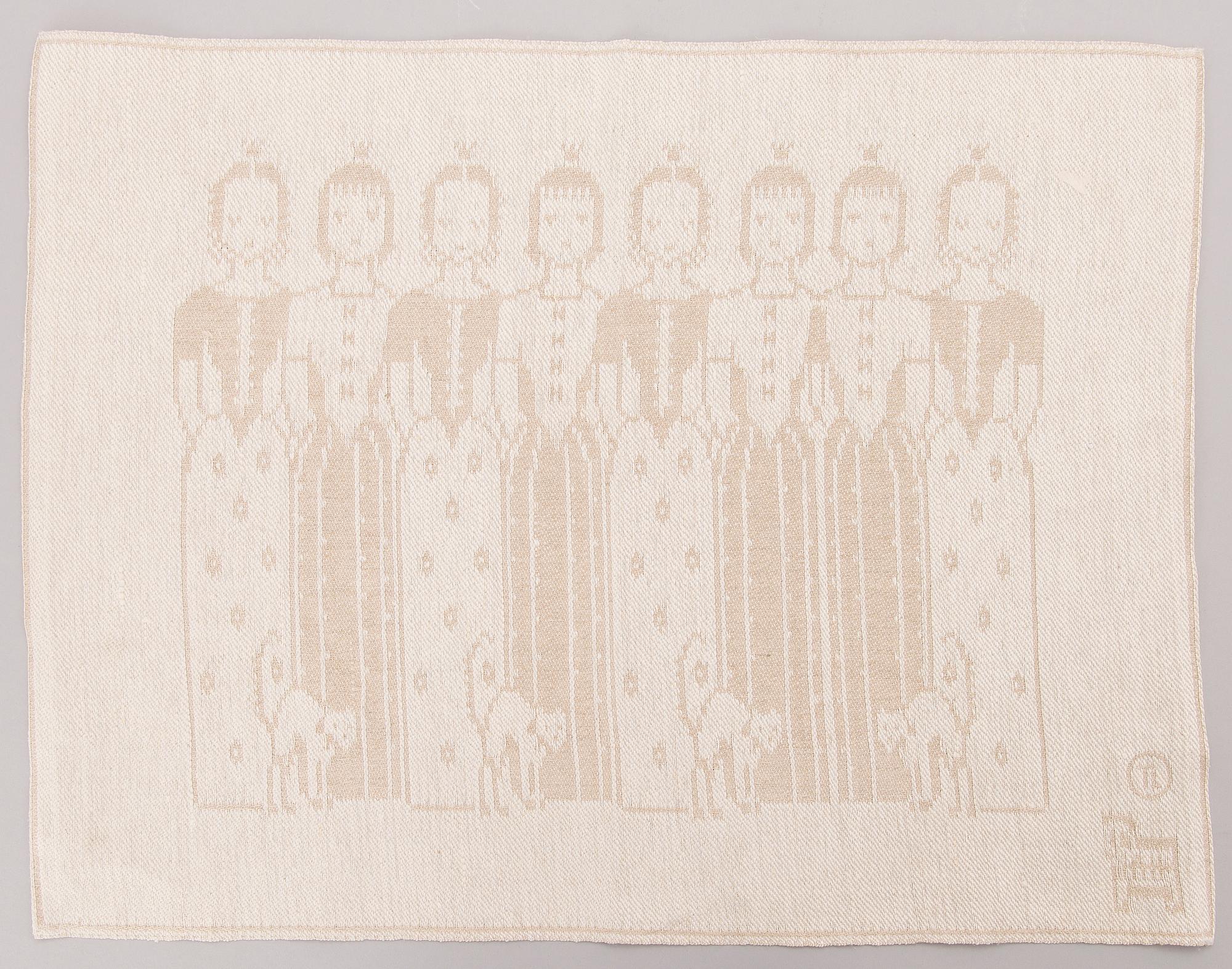 DORA JUNG, bordstabletter 4 st, signering Dora Jung samt märkt TL, Tampella.