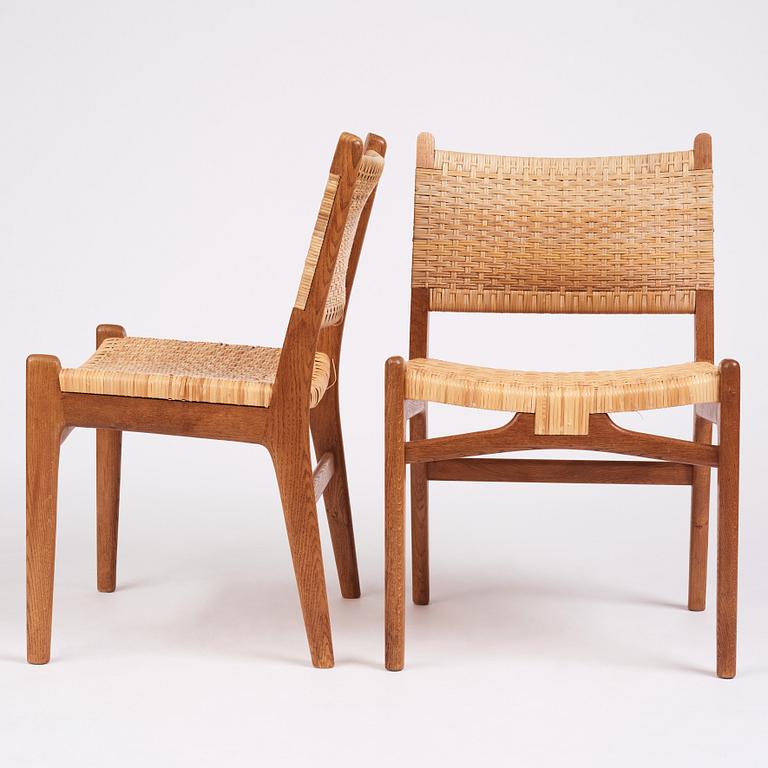 Hans J. Wegner, a set of six 'CH31' chairs, Carl Hansen & Son, Denmark 1950s.