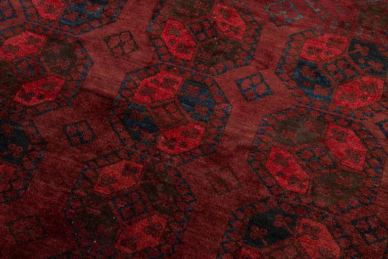 Matta, afghan, antik, ca 285 x 210 cm.