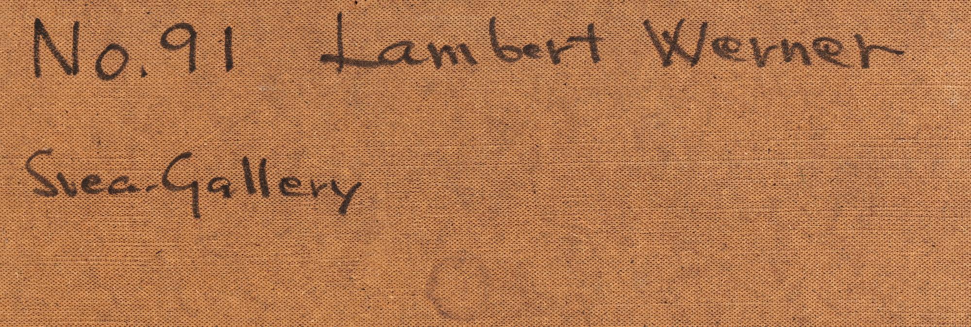 LAMBERT WERNER, "No 30", blandteknik, signerad och daterad - 61.