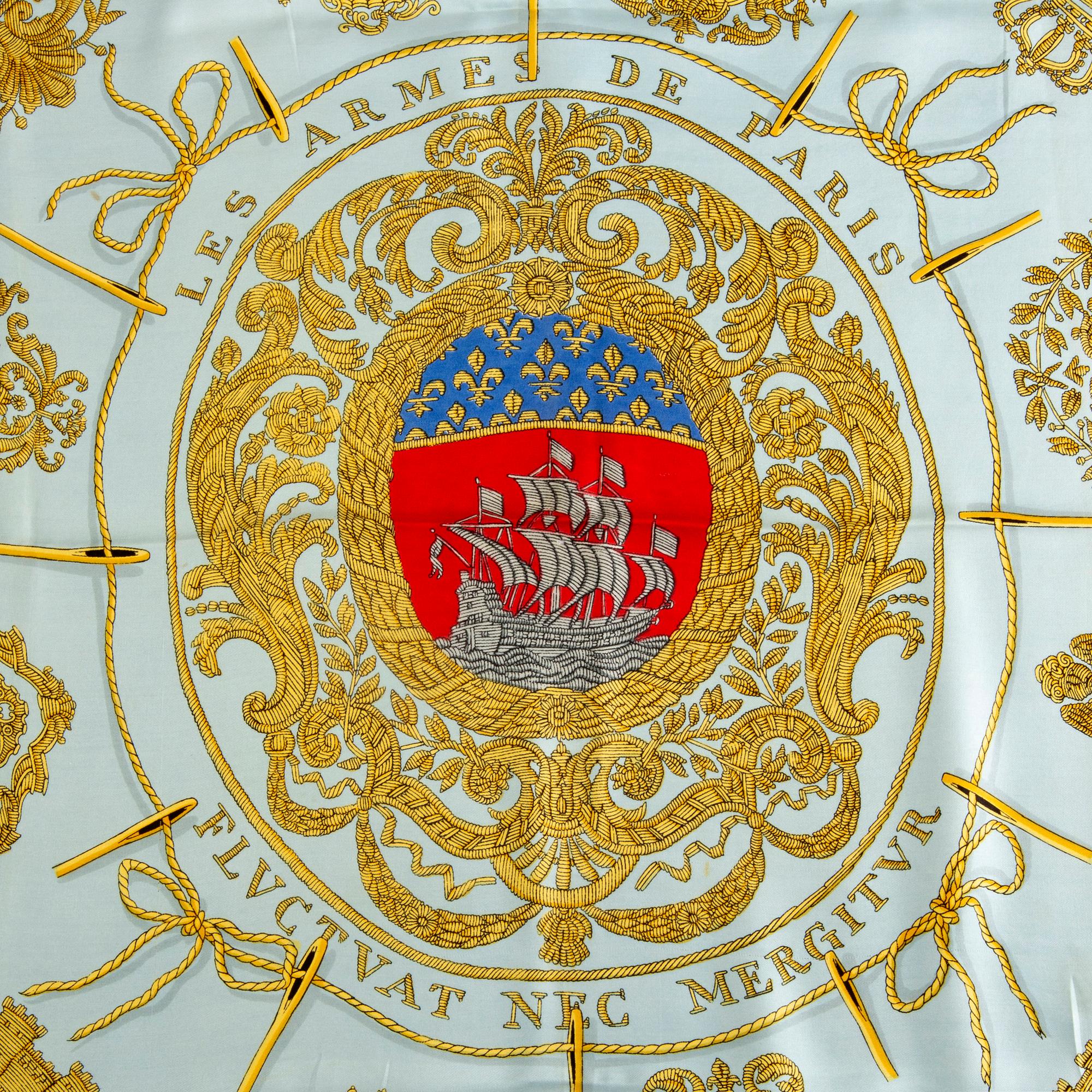 A silk Hèrmes scarf France later part of the 20th century.