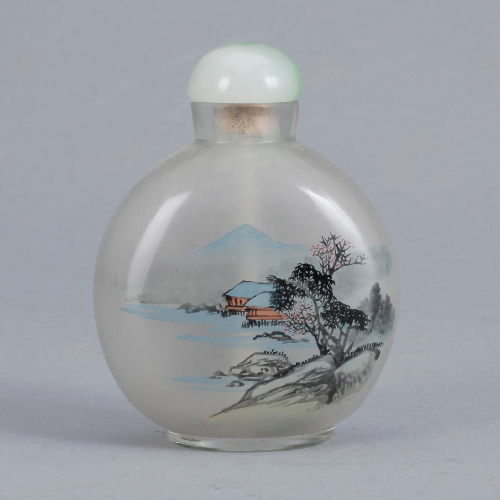 SNUSFLASKA, glas, Kina, 1900-tal.