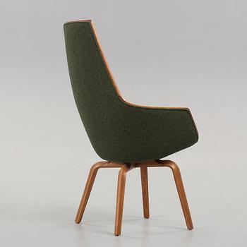 Arne Jacobsen, fåtölj, "Giraffen", Fritz Hansen, Danmark 1958.