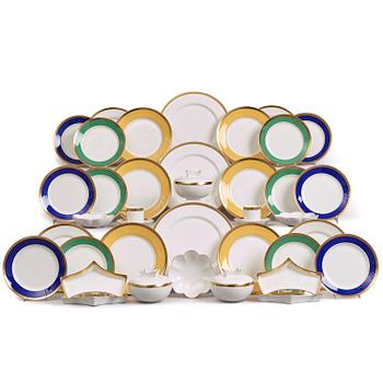 491. An extensive Rörstrand Nobel dinner service, designed by Karin Björquist. (98 pieces).