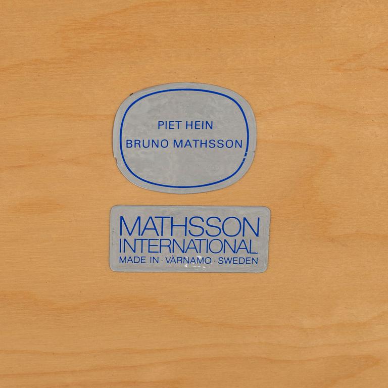 BRUNO MATHSSON and PIET HEIN, an "Ellips" lounge table.